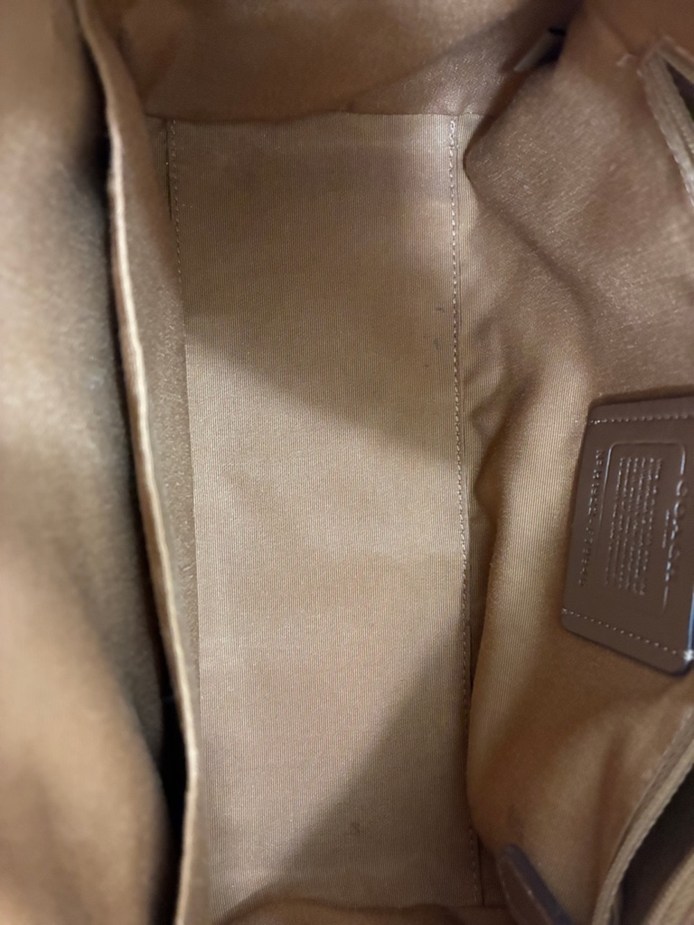 Coach  Saddle BrownLeather Rowan Boston Bag crossgrain - Picture 12 of 14